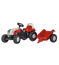 Traktors ar pedāļiem un piekabi Rolly Kid Steyr 6165 CVT 012510  (2,5-5 gadiem ) 012510 Vācija